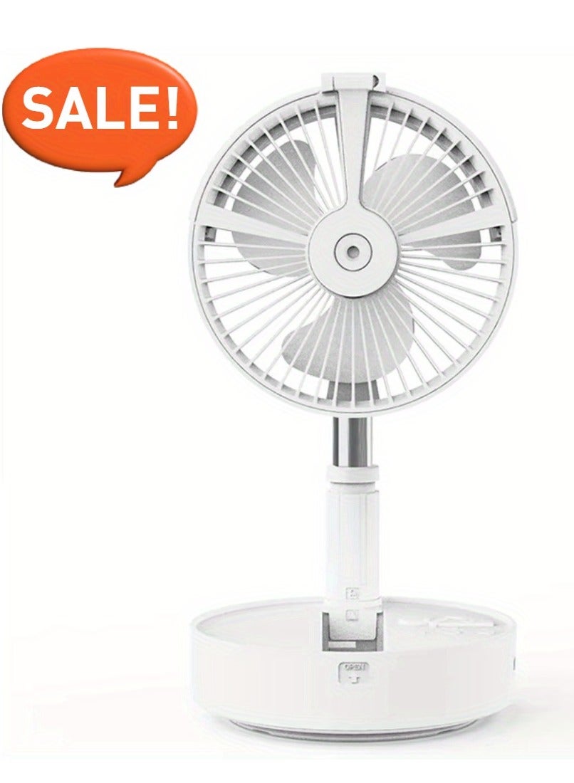 Compare Hot Selling Folding Telescopic Fan Shaking Head Portable Usb Mini Table Desktop Floor Power Bank Humidifying Spray Fan at KSA Price