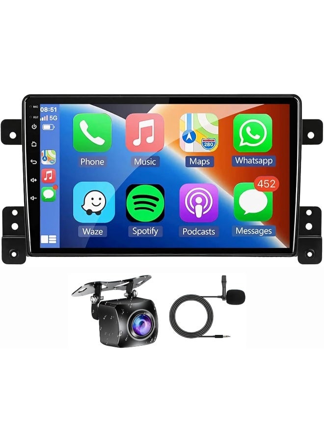 Compare Fit Suzuki Grand Vitara Car Stereo Android Screen 20052015 With Apple Carplay Android Auto Wireless WiFi DSP FM&AM BT AHD Camera Included 4+32GB Carplay 8CORE at KSA Price