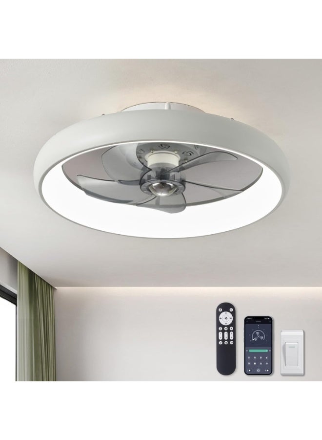YOUWE7 Ceiling Fans with Lights and Remote, 20''…