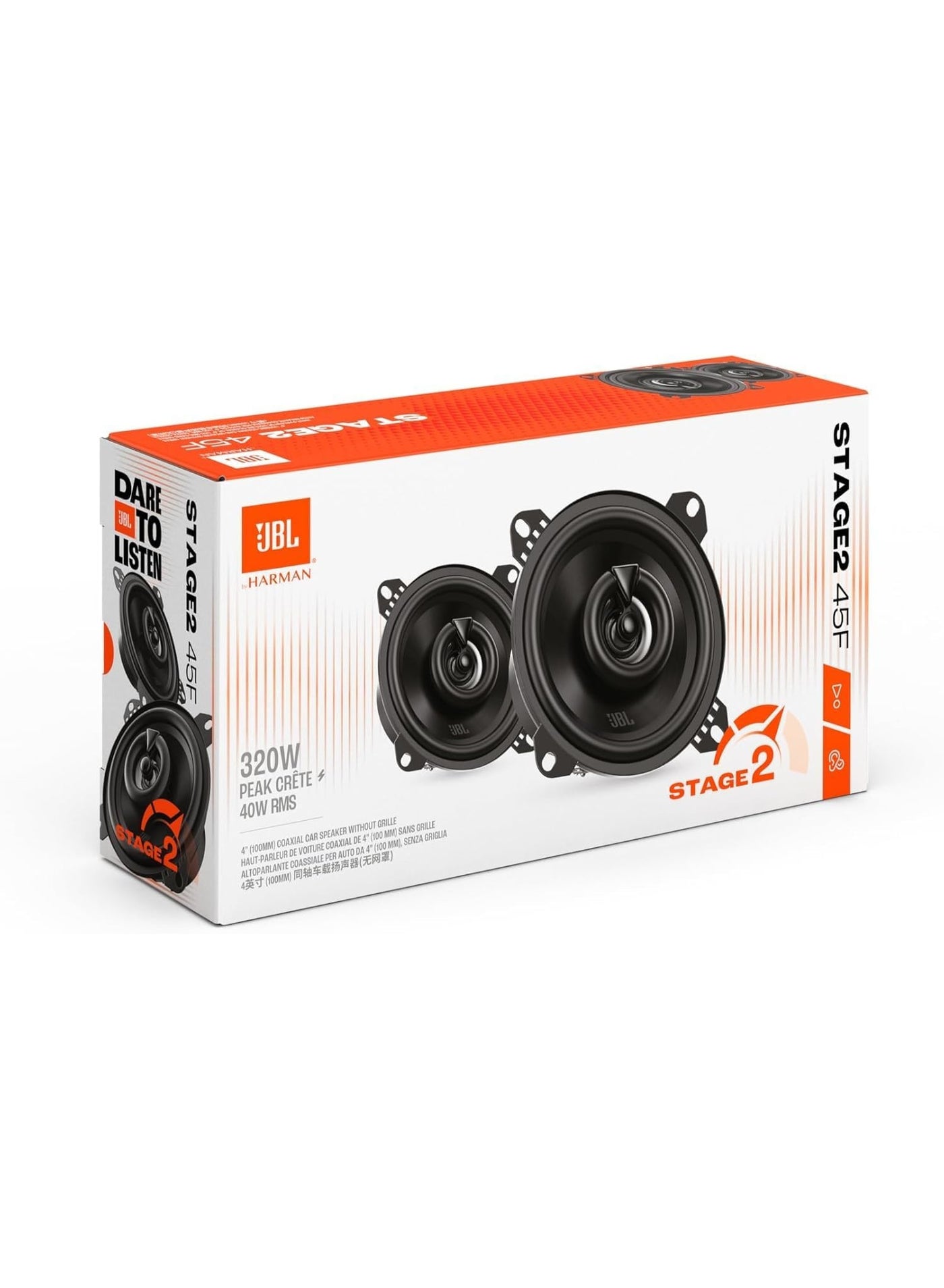 JBL Stage2 GEN2 45F - 4 Inch (100mm) 2-Way…