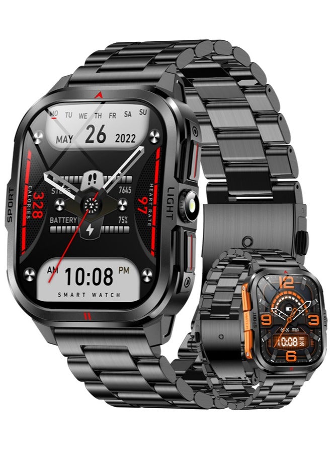 Compare Mens Smart Wearable Watches, Bluetooth Calls, Multiple Sports Modes, Vibration Reminders, Magnetic Charging, Android 4.0 System Above And IOS 8.0 System And Above Are Universal, Smartwatch at KSA Price