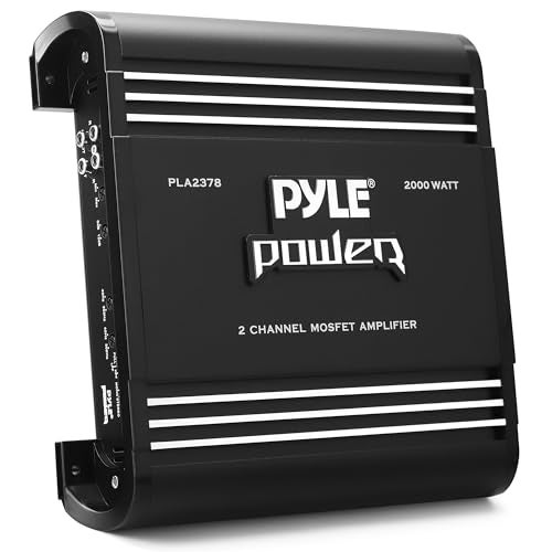 Pyle 2 Channel Car Stereo Amplifier 2000W High…