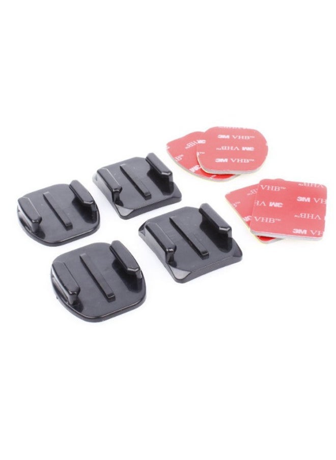 Compare Suitable For GOPRO Sports Camera Flat Cambered Base 3M Glue Suit Flat Cambered Helmet Fixed BaseColor:Flat Curved Surface 3m Glue 8piece Set at KSA Price