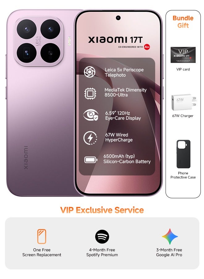 17T Dual SIM 5G Violet 12GB RAM 256GB…
