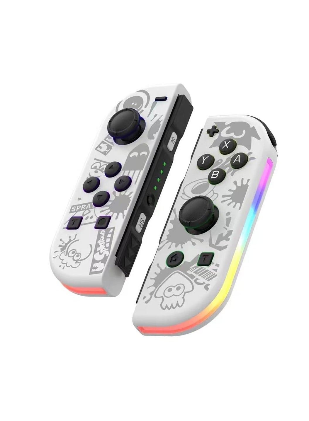 Compare KOWVOWZ Controller for Nintendo Switch, Replacement JoyCons Wireless Controller for Switch, Replacement Wireless Controllers with RGB Lighting Wakeup Dual Vibration Motion for Switch at KSA Price