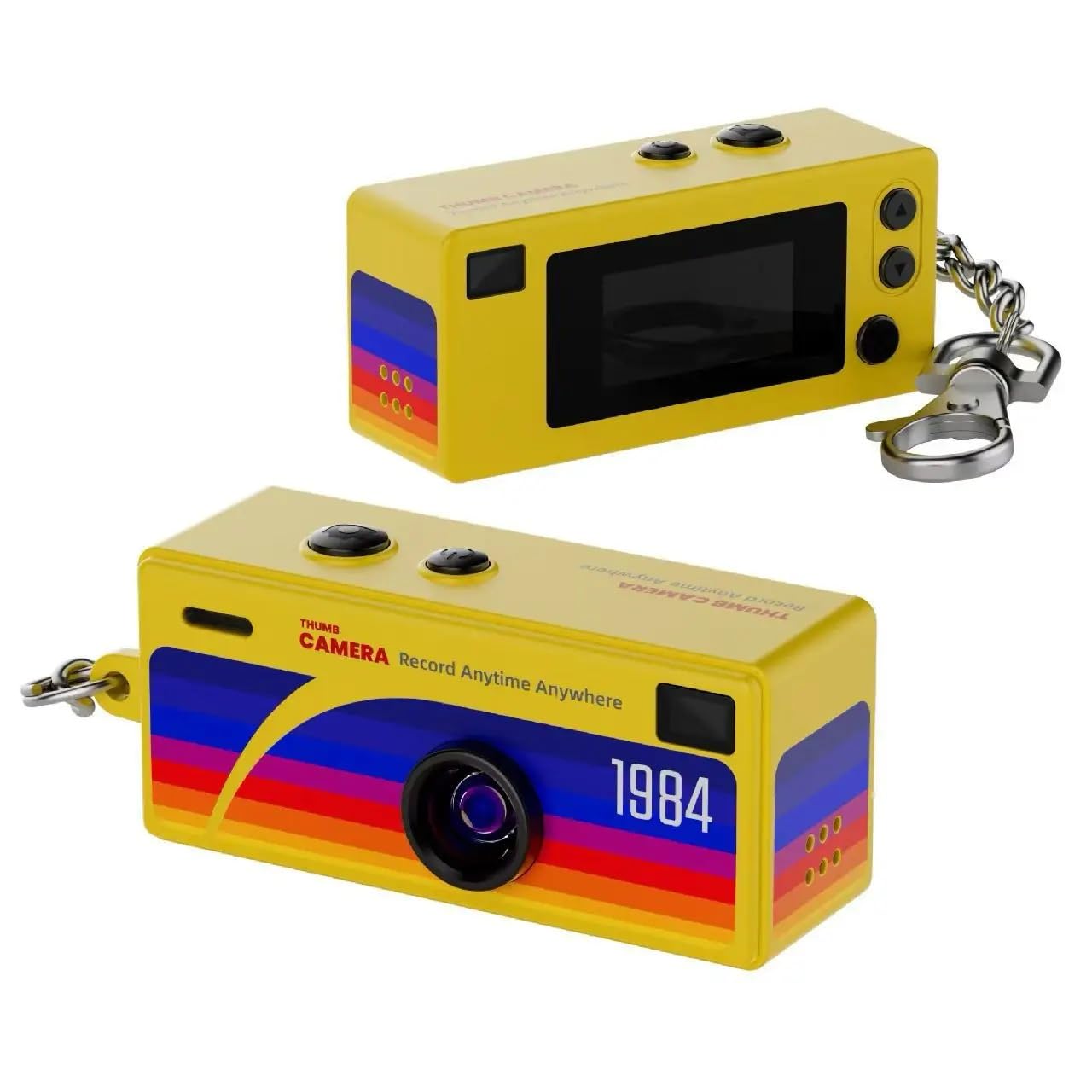 Compare Mini G6 Thumb Camera 0.96 Keychain Digital Camera, Retro Pocket Mini Camera with 1080P HD Video, Builtin Flash, Memory Card up to 128GB, Travel & Vlogging Yellow at KSA Price