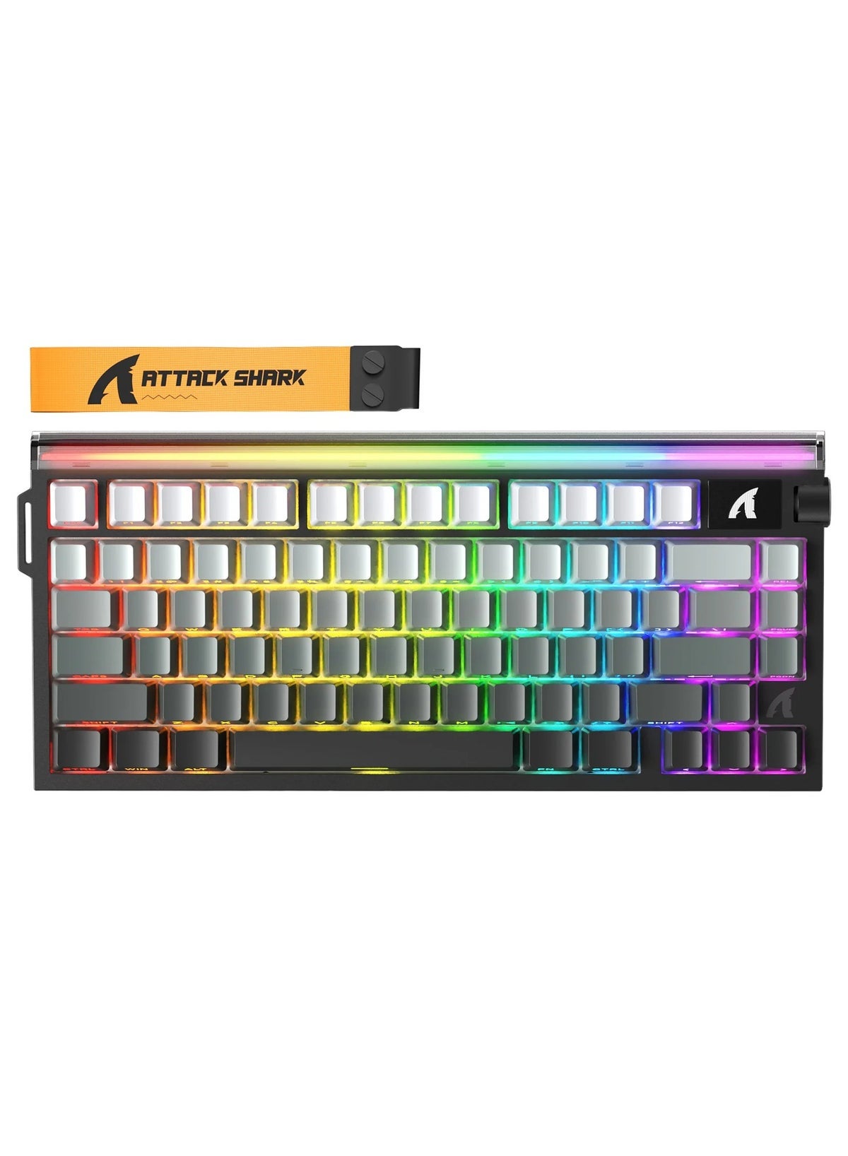 Compare ATTACK SHARK R85HE Wired 75% Hall Effect Rapid Trigger Mechanical RGB Gaming Keyboard with 8K Polling, 0.05mm RT Accuracy, 0.08ms Latency, Magnetic Switch, 5Layer Sound Damping, Driver for PC Moonlight at KSA Price