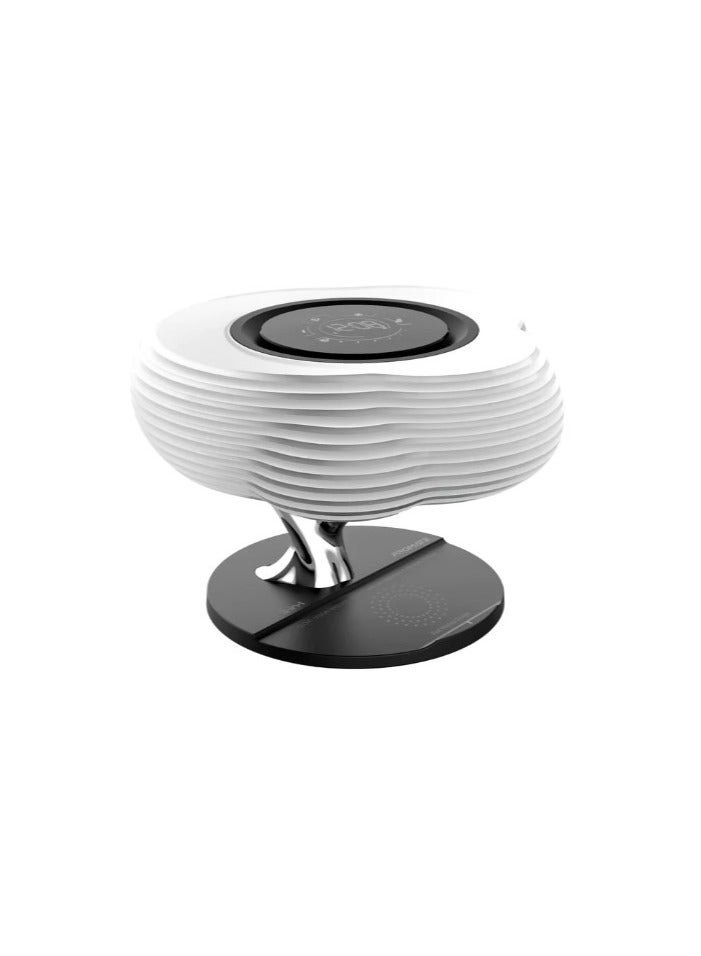 Compare 3in1 Cloud Design Wireless Speaker with LED Nightlight and Wireless Charger at KSA Price