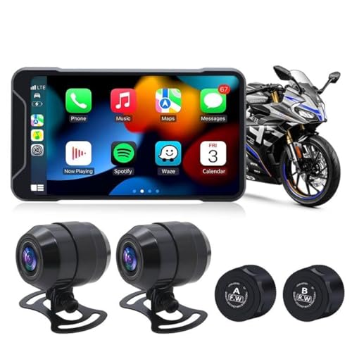 Geloo Motorcycle Dash Camera Support Wireless Apple…