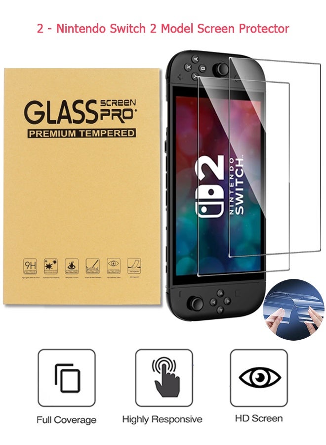 Compare 2Pcs  Compatible with Nintendo Switch 2 Model Screen Protector 9H Hardness  BubbleFree, AntiScratch, HD Clear, Touch Sensitive, Shatterproof Cover Skin Accessories  Tempered Glass Screen Protecto  Easy Installation at KSA Price