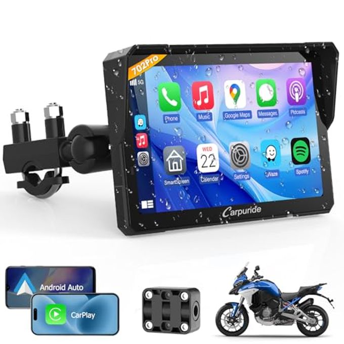 W702Pro For Motorcycle Carplay& Android Auto& Dual…