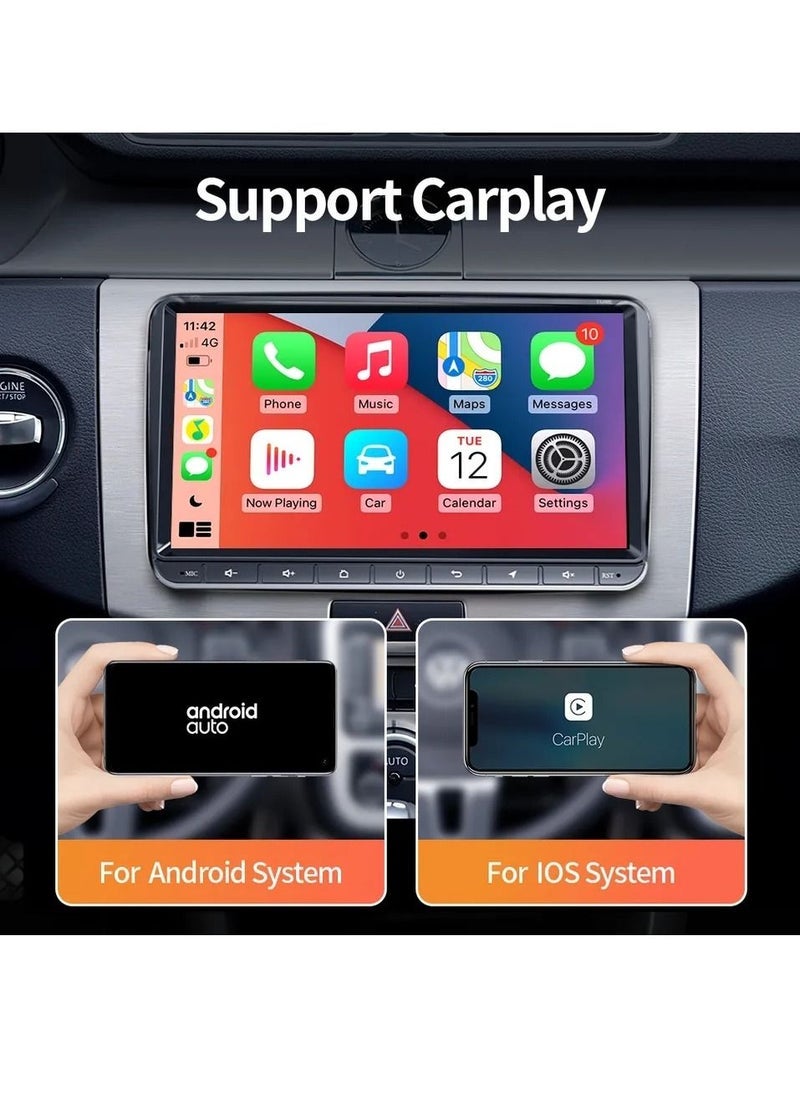 Compare Android Screen For VW Volkswagen Passat Tiguan Golf Polo Octavia Skoda Touran 4GB RAM Support Apple Carplay Android Auto Wireless SIM Card DSP AHD Camera Included Bluetooth at KSA Price
