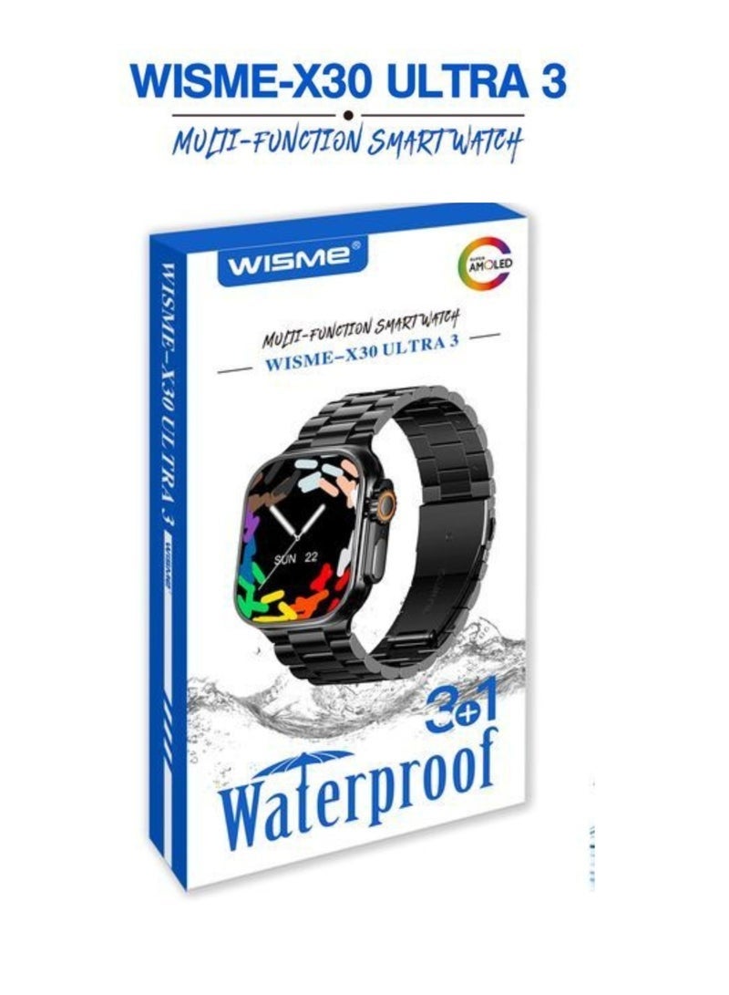 Wisme X30 Ultra 3 Smart Watch | Super AMOLED…