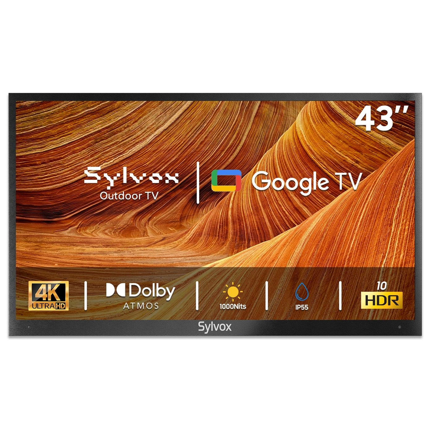43-Inch 4K UHD Outdoor Smart TV with 1000-Nit…