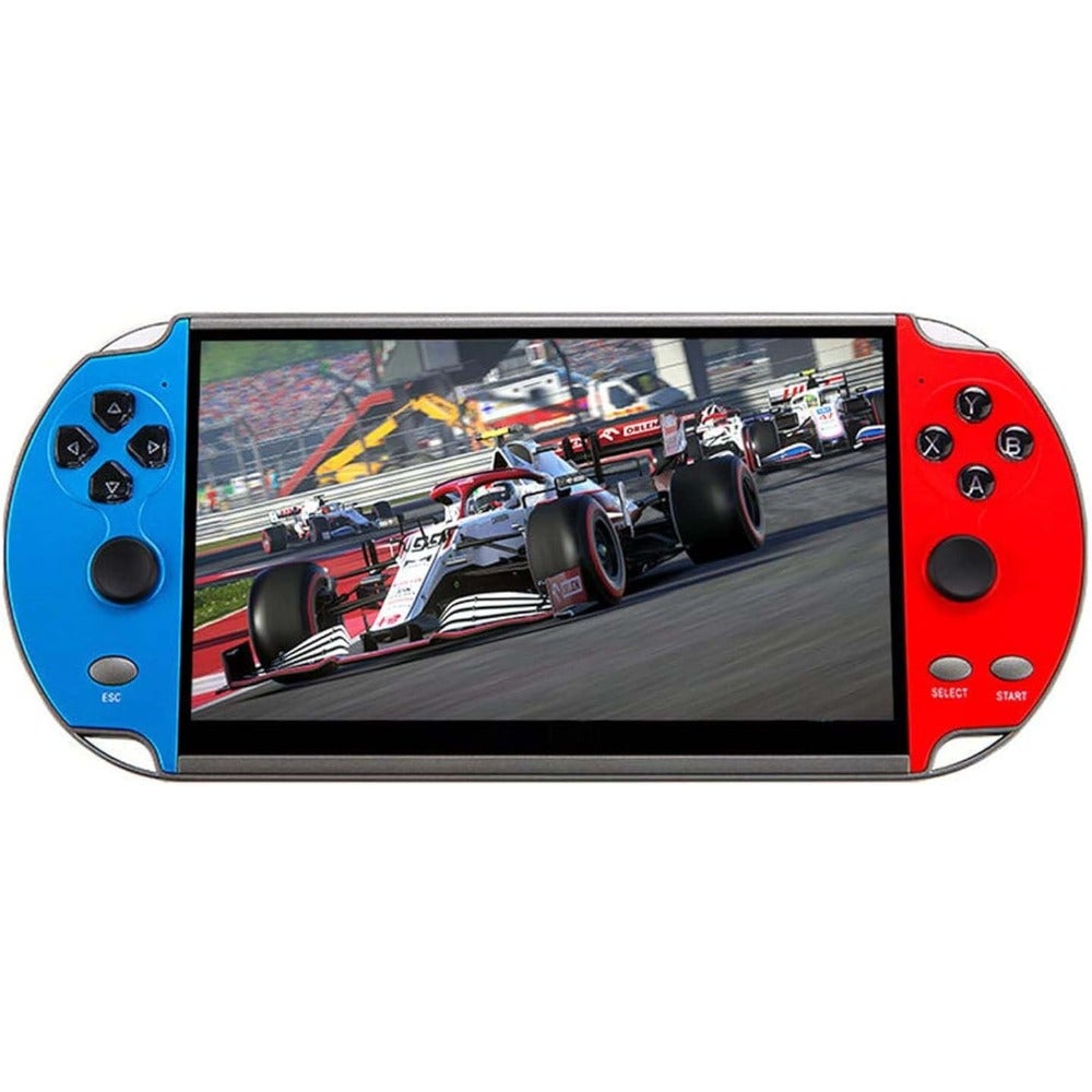 Compare Retro Handheld Game Console 7Inch Screen 10000 BuiltIn Games MP5 Video Player with 12 Classic Emulators BlueRed at KSA Price