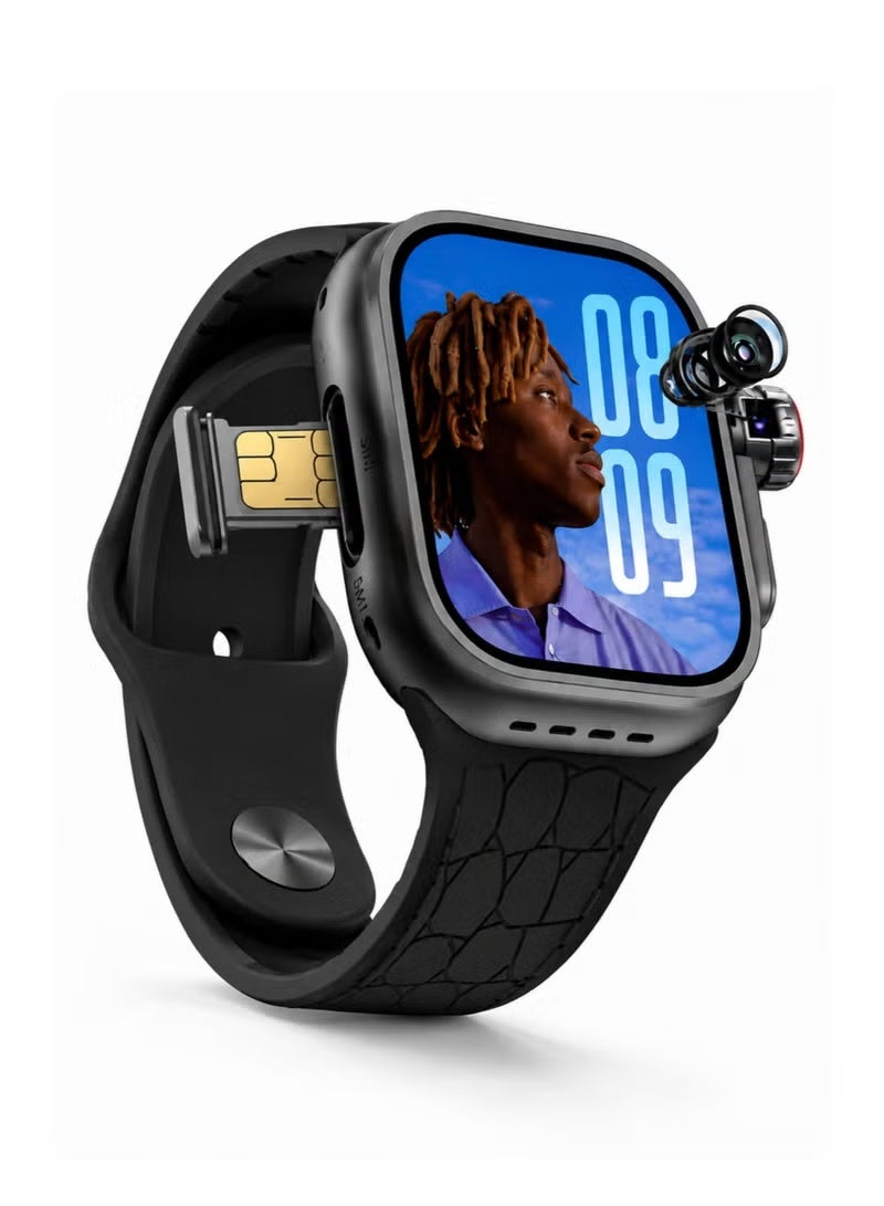 Compare ST13 Android Smart Watch 2.2 Inch Display with 5G, GPS, Bluetooth Calling, Camera & SIM Card Slot, 3 Straps, Smartwatch for Men & Women, Fitness Watch for Calls & Daily Use, Black at KSA Price