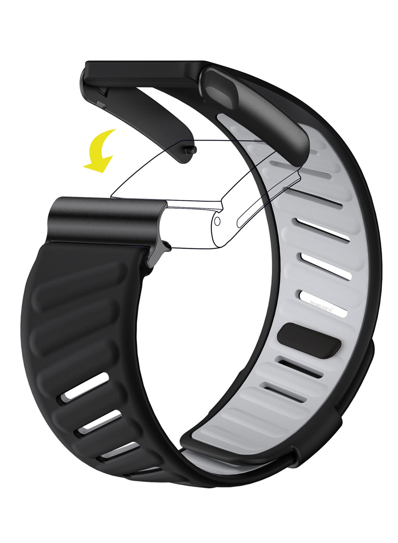 Sports Silicone Ventilated Band Compatible with Whoop…