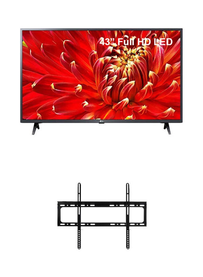 Compare 43Inch Full HD LED Smart Tv With Flat Panel Wall Mount Bracket 20x26 cm 43LM6300PVB bundleGift Black at KSA Price