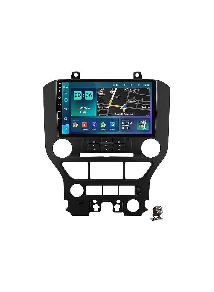 Compare Android Car Stereo for Ford Mustang 2015 To 2019 6GB RAM 128GB ROM Support SIM Card, Apple Carplay, MirrorLink WiFi BT, Radio GPS Navigation, 9 Inch IPS Touch Screen with Backup Camera Included at KSA Price