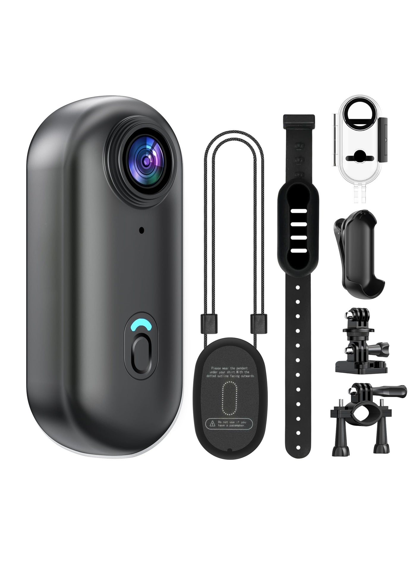 4K Mini Action Camera 128GB Thumb POV Portable…
