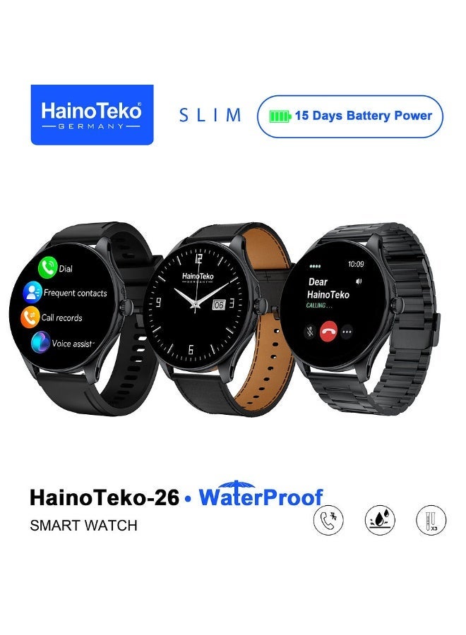 Haino Teko 26 Slim Waterproof Smartwatch with AMOLED…