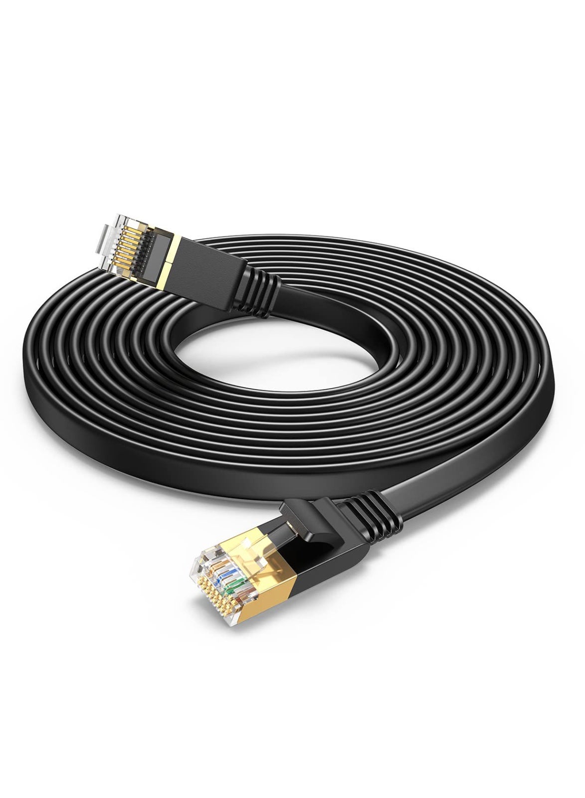 Compare Ethernet Cable Cat7 20M Gigabit Network Cord HighSpeed Flat 10Gbps Shielded Internet Wire RJ45 Ethernet Cable Patch Compatible for Gaming PS5 PS4 PS3 Xbox Laptop Modem Router Computer at KSA Price