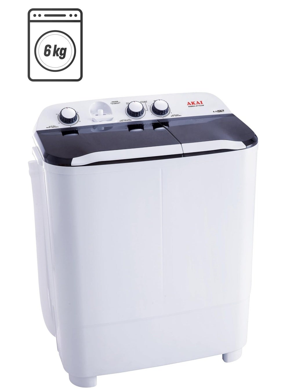 Twin Tub Semi Automatic Washing Machine 6 kg…