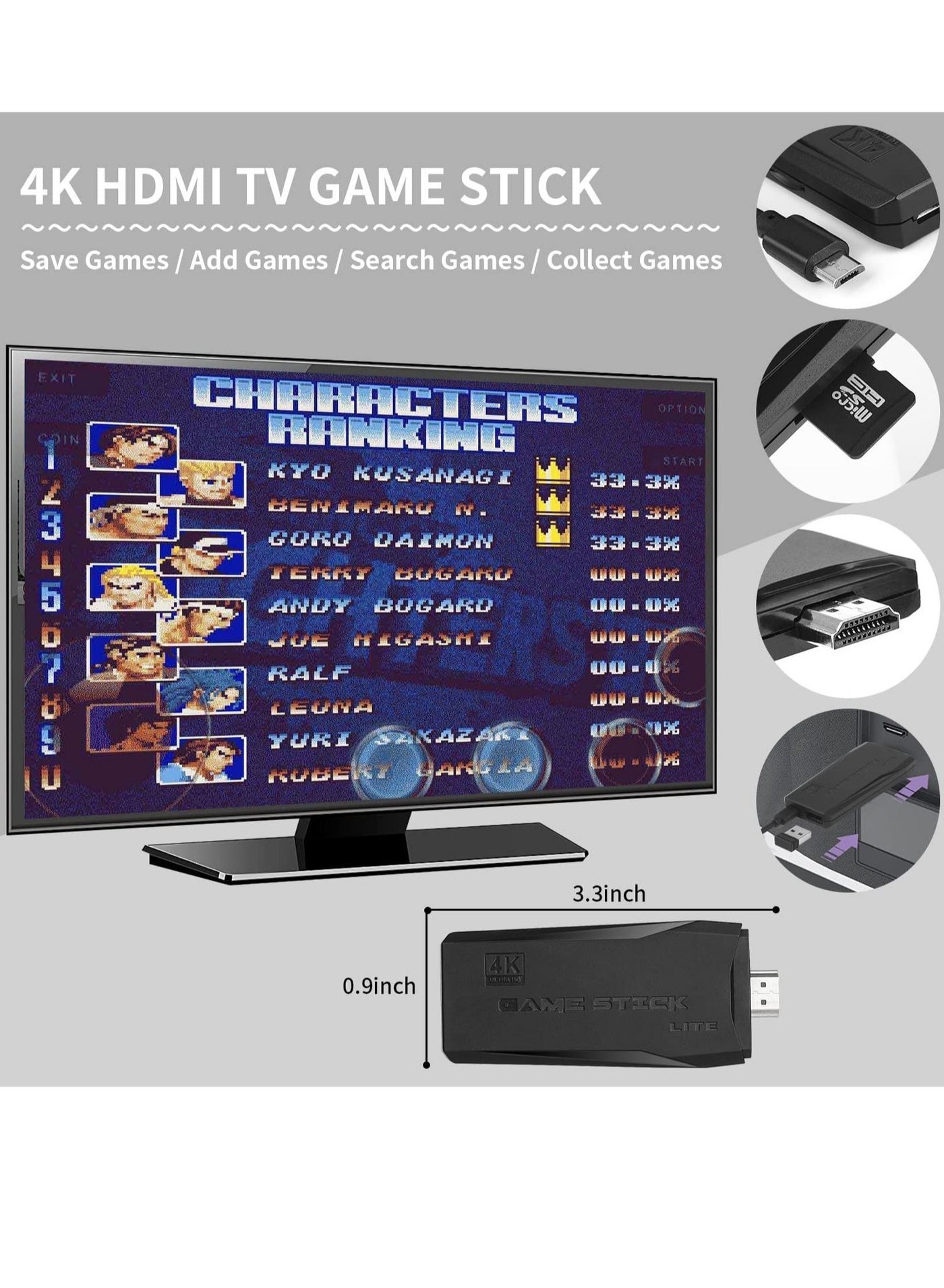 Wireless Retro Game Console, Plug & Play Video…