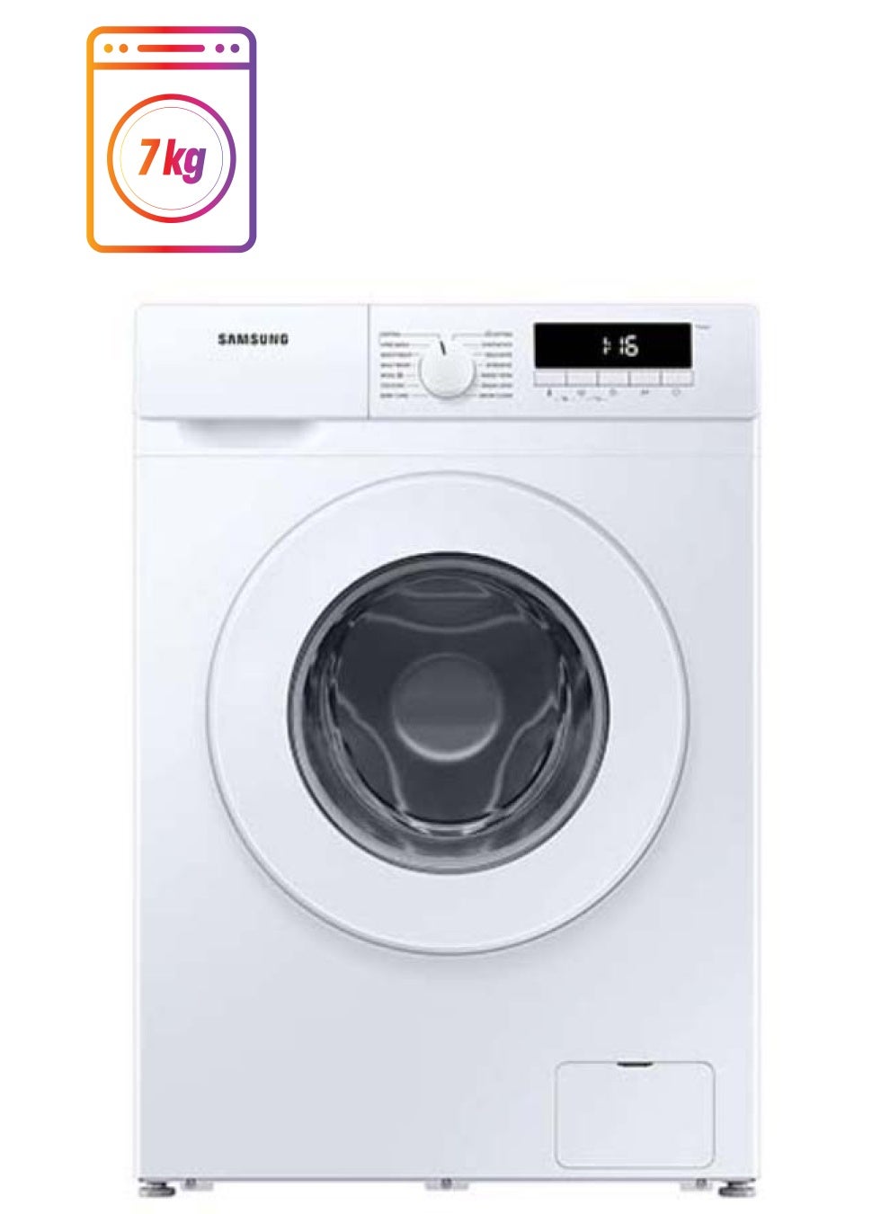 Compare 7 Kg Front Load Washing Machine With Digital Inverter Technology, Quich Wash, Eco Drum Clean, 1200 RPM 1800.0 W WW70T3020WWGU White at KSA Price
