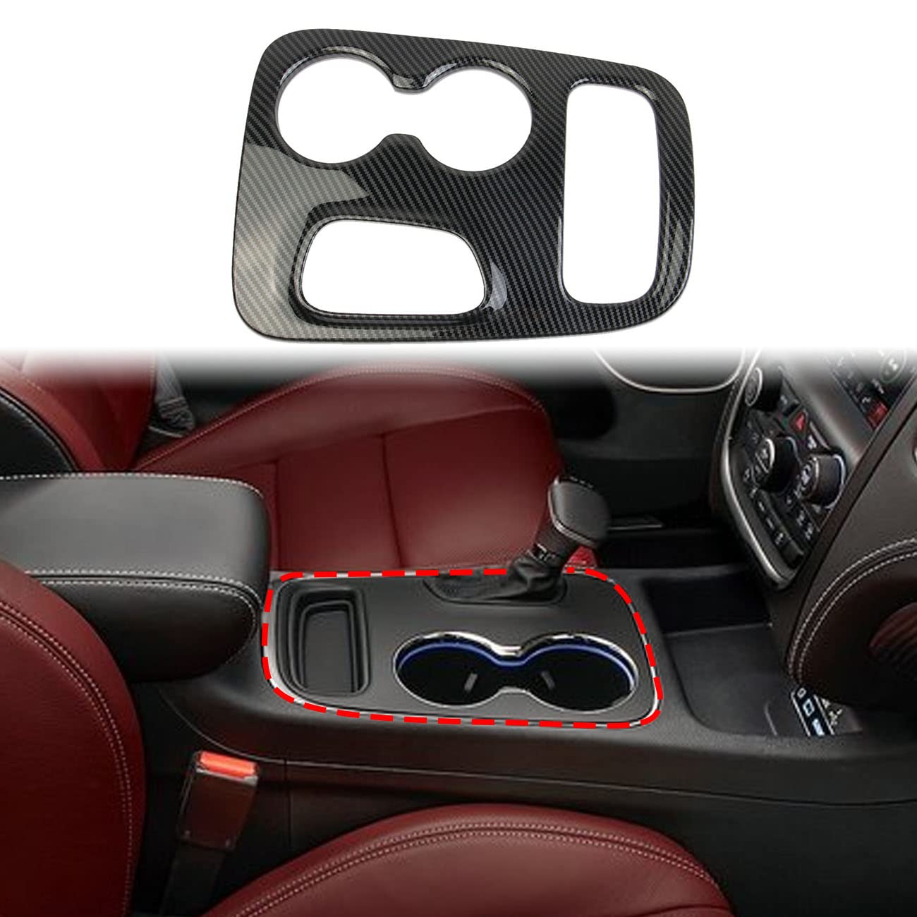 Compare crosselec Carbon Fiber Central Control Gear Shift Panel Trim Fit for Dodge Durango 20182020 at KSA Price