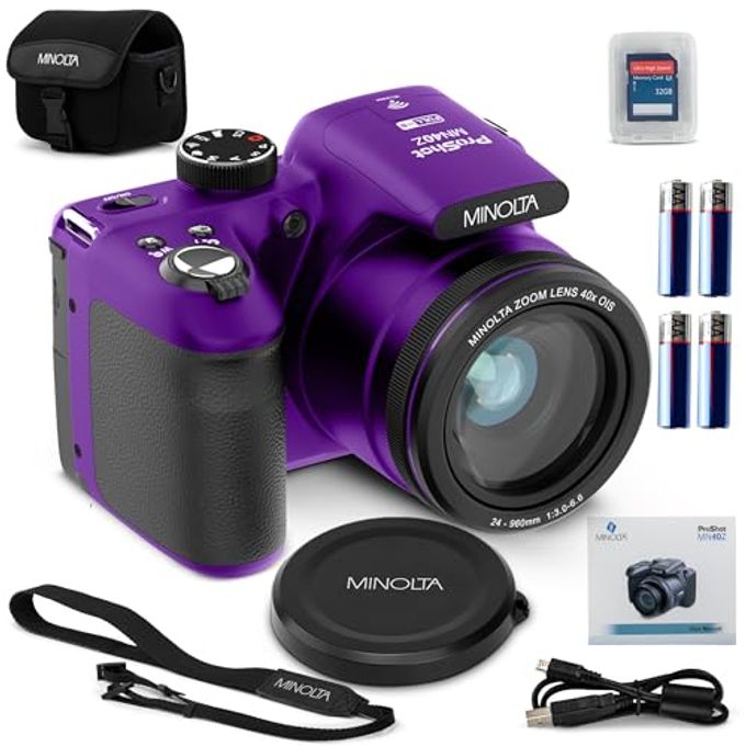 Compare Mn40Z 20Mp Digital Camera  40X Optical Zoom, 1080P Fhd Video, 3.0 Lcd, WiFi, FaceSmileBlink Detection  Purple at KSA Price