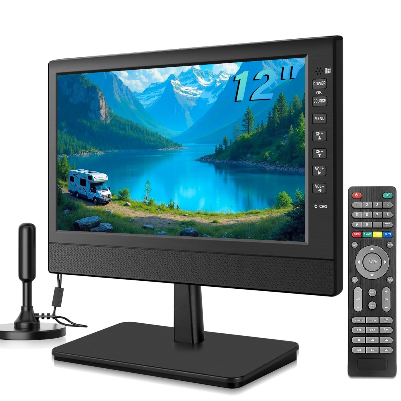 Compare ZOSHING 12 1080P screen TV,Portable with freeview Reception and Aerial,Two Power ACDC12V,HDMIUSBVGA Input Ports for CamperMonitorskitchens at KSA Price