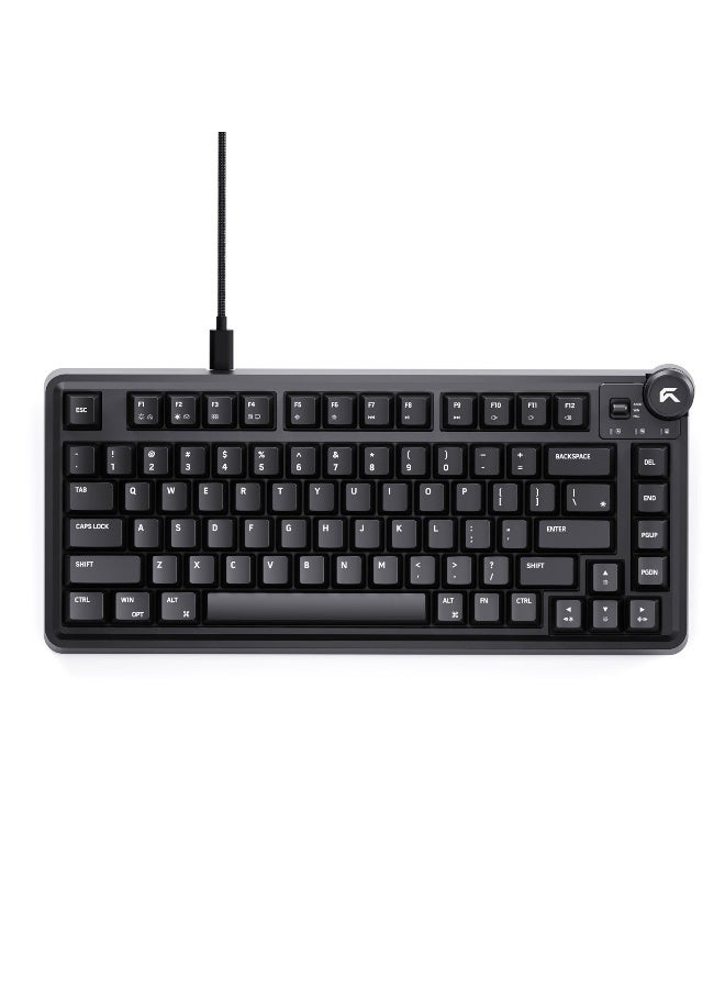 Compare CYBEART | Nighthawk 75 Lite  75% TKL Wired RGB Mechanical Keyboard | MKXI Switches | 5Layer Gasket | HotSwappable Black at KSA Price