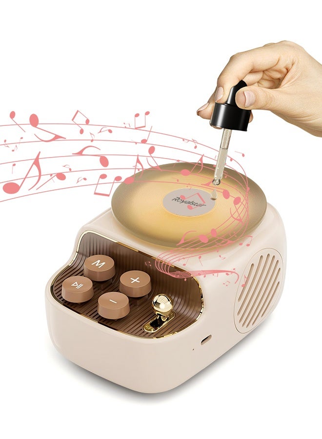 Compare Mini Oil Fragrance Diffuser Bluetooth Speaker Night Light,Portable Wireless  Small Retro Speaker Double Light Modes TF Card Support?for Home Decor Bedroom Living Room and Gift Giving at KSA Price