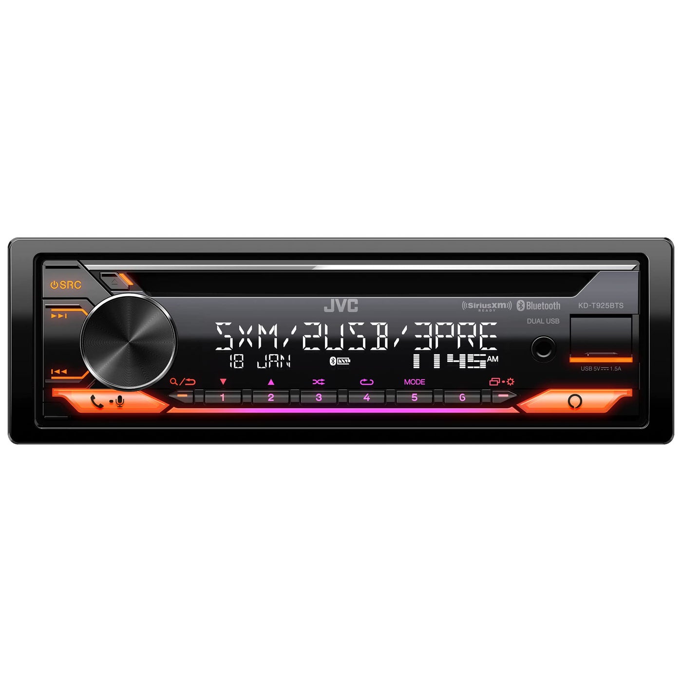 JVC KDT925BTS Bluetooth Car Stereo Receiver…