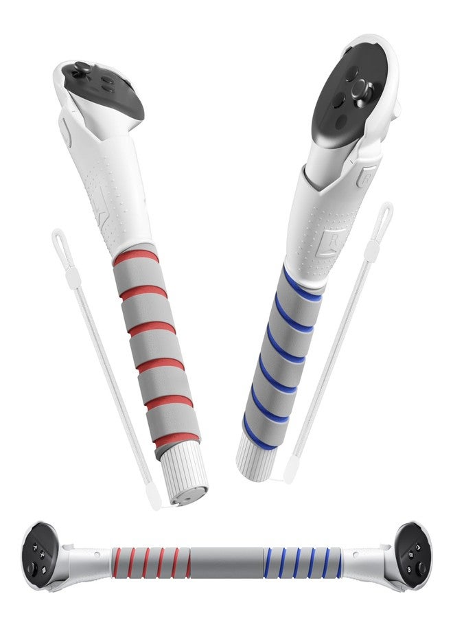 Compare 2 in 1 Long Arms & Handle Attachments Compatible with Oculus Quest 33S Hand Controllers, VR Gorilla Tag Long ArmsStick Extension Grips for Meta Quest 33S Accessories for Beat Saber Golf Club Game at KSA Price