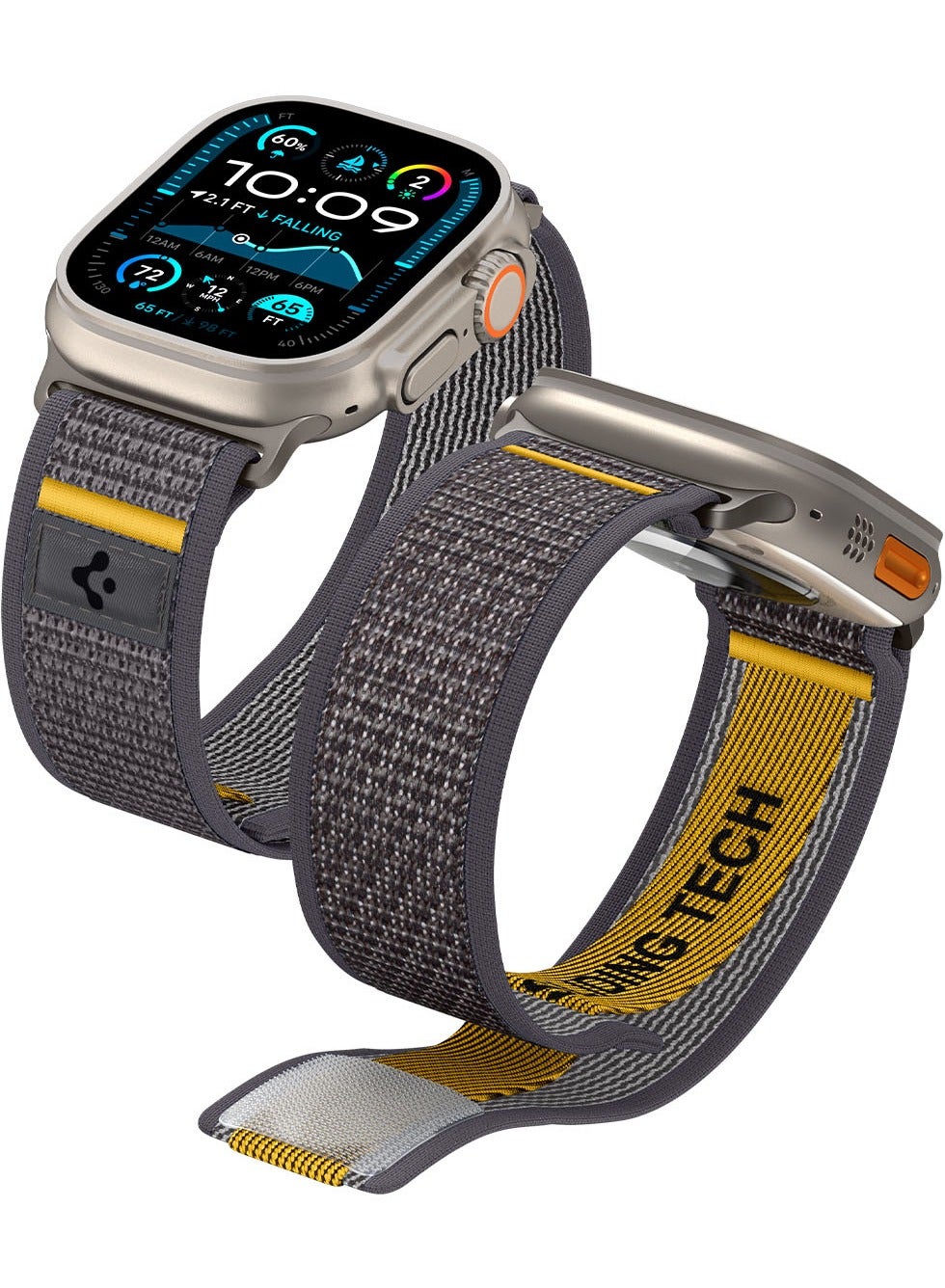 Compare Athlex Air Apple Watch Band for Apple Watch Ultra 321 49mm, Series 1110 46mm, 987 45mm, SE2SE654 44mm, 321 42mm Adjustable Loop Band Strap  Active Gray at KSA Price