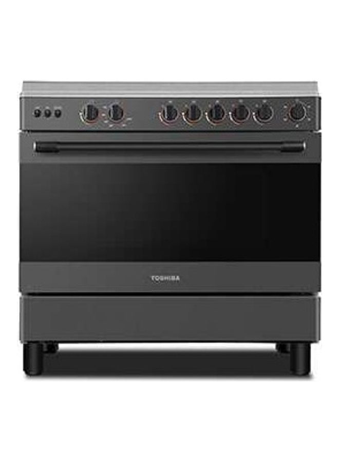 Compare 90 x 60 cm 5Gas Burner Cooking Range With Gas Oven And Grill, Cast Iron Pan Support, Built in Thermostat TBA36LMG5G089KSSA Stainless SteelBlack at KSA Price