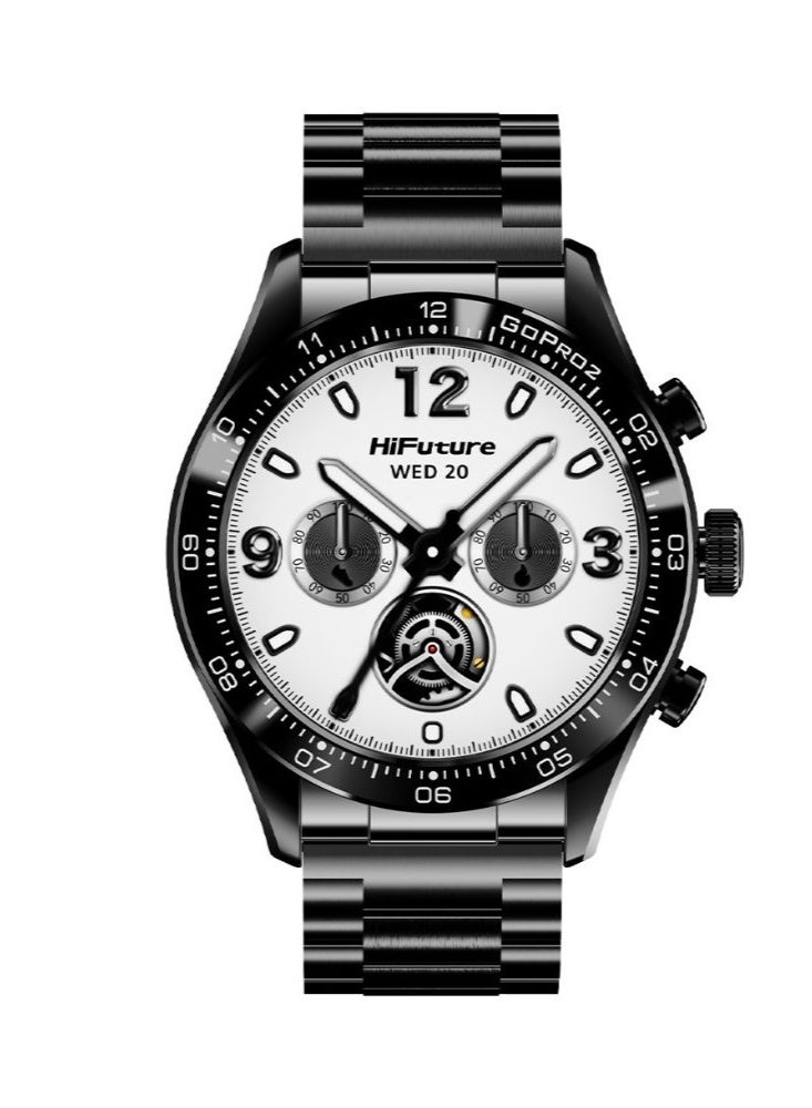 Compare GO PRO2 Smart Watch – 1.32 AMOLED Display, Wireless Calling, Dual Core CPU, Powered by Syntra AI, 1ATM Waterproof, Stainless Steel Body, Up to 10 Days Battery Life at KSA Price