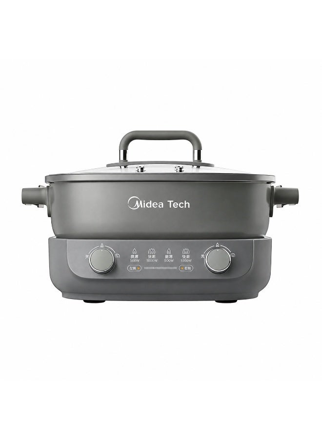 Midea Tech 6.2L Dual Zone Electric Hot Pot |…