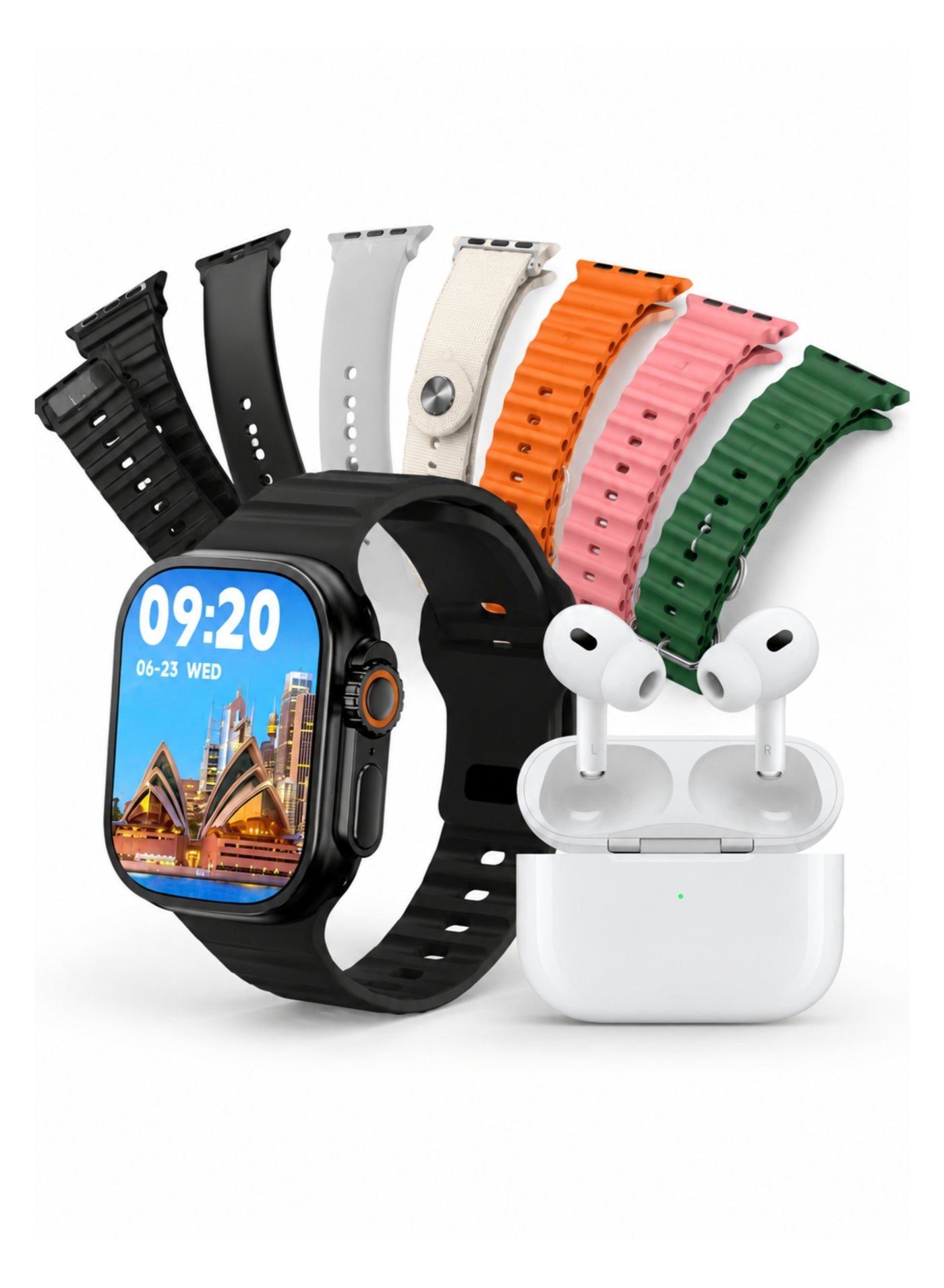 KW 95 Ultra 3 Smart Watch with Earbuds, Bluetooth…