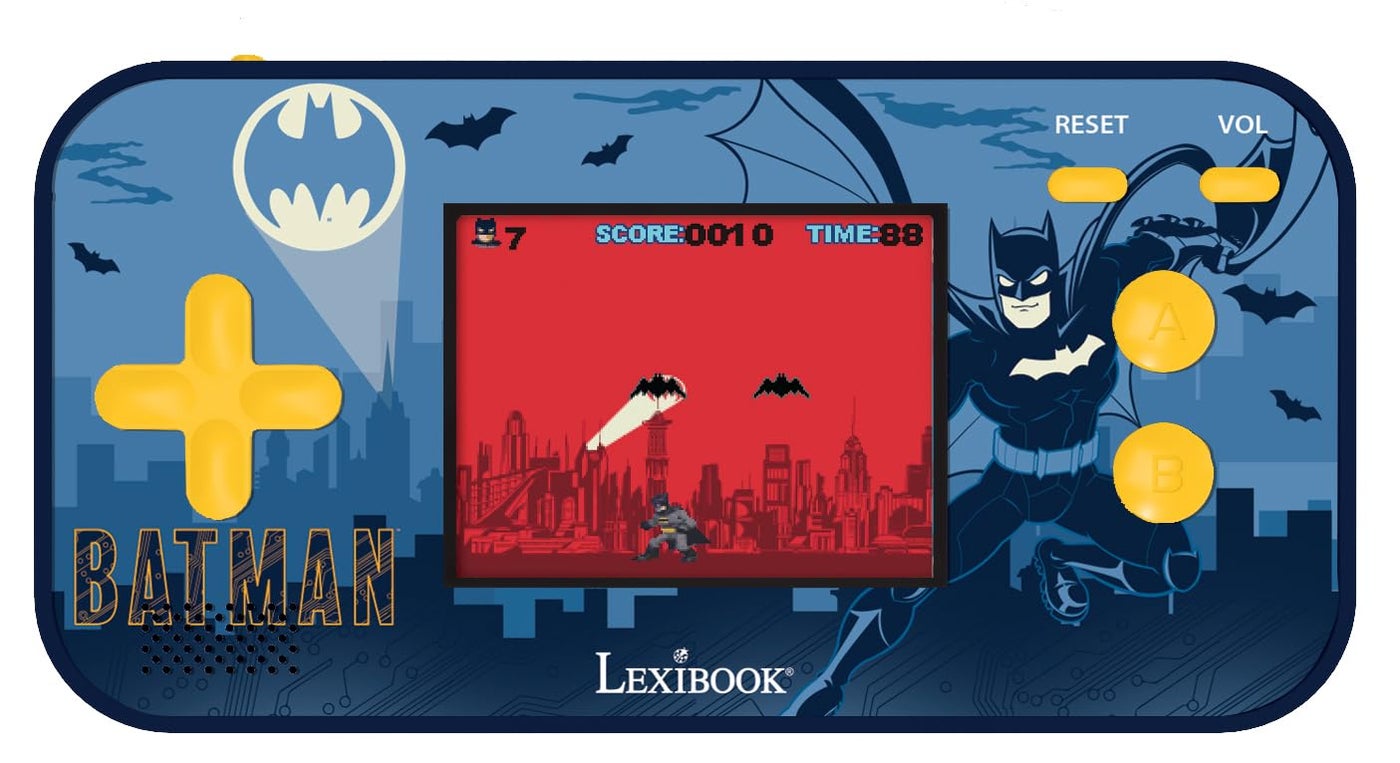Compare Lexibook  Batman  Compact Cyber Arcade Portable Console, 150 Games, LCD Colour Screen, Battery Operated, BlackBlue, JL2367BAT at KSA Price