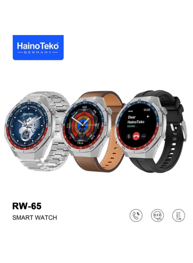 Compare HainoTeko GT5 Pro Smartwatch RW65 – MultiStrap Fitness & Health Smartwatch at KSA Price