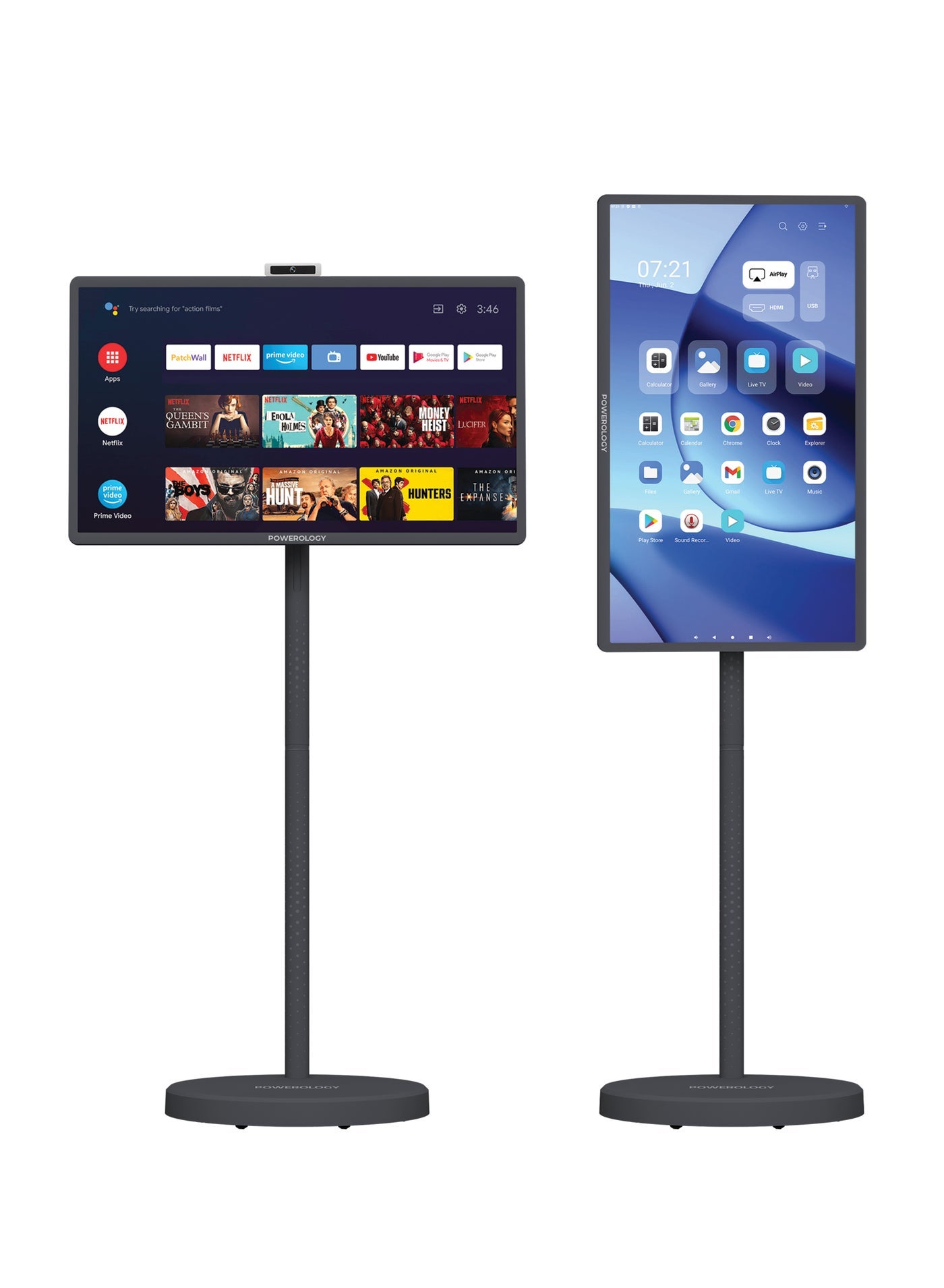 Compare 32” Portable Smart Touch Screen Monitor 60Hz HD 1080p, Touch Control, HDMI & USBC Horizontal & Vertical, Remote Control Included, Tilt Adjustment for Home TheaterOfficeOutdoor, Arabic & Google Play at KSA Price