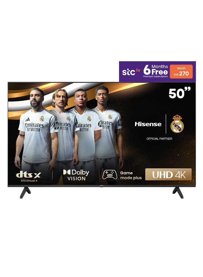 Compare 50 Inch 4K A6K smart TV | VIDA system | Dolby Vision | HDR | 60HZ | Bluetooth | WiFi | New design | 2 USB  3 HDMI | Model 2023  50A6K Black at KSA Price