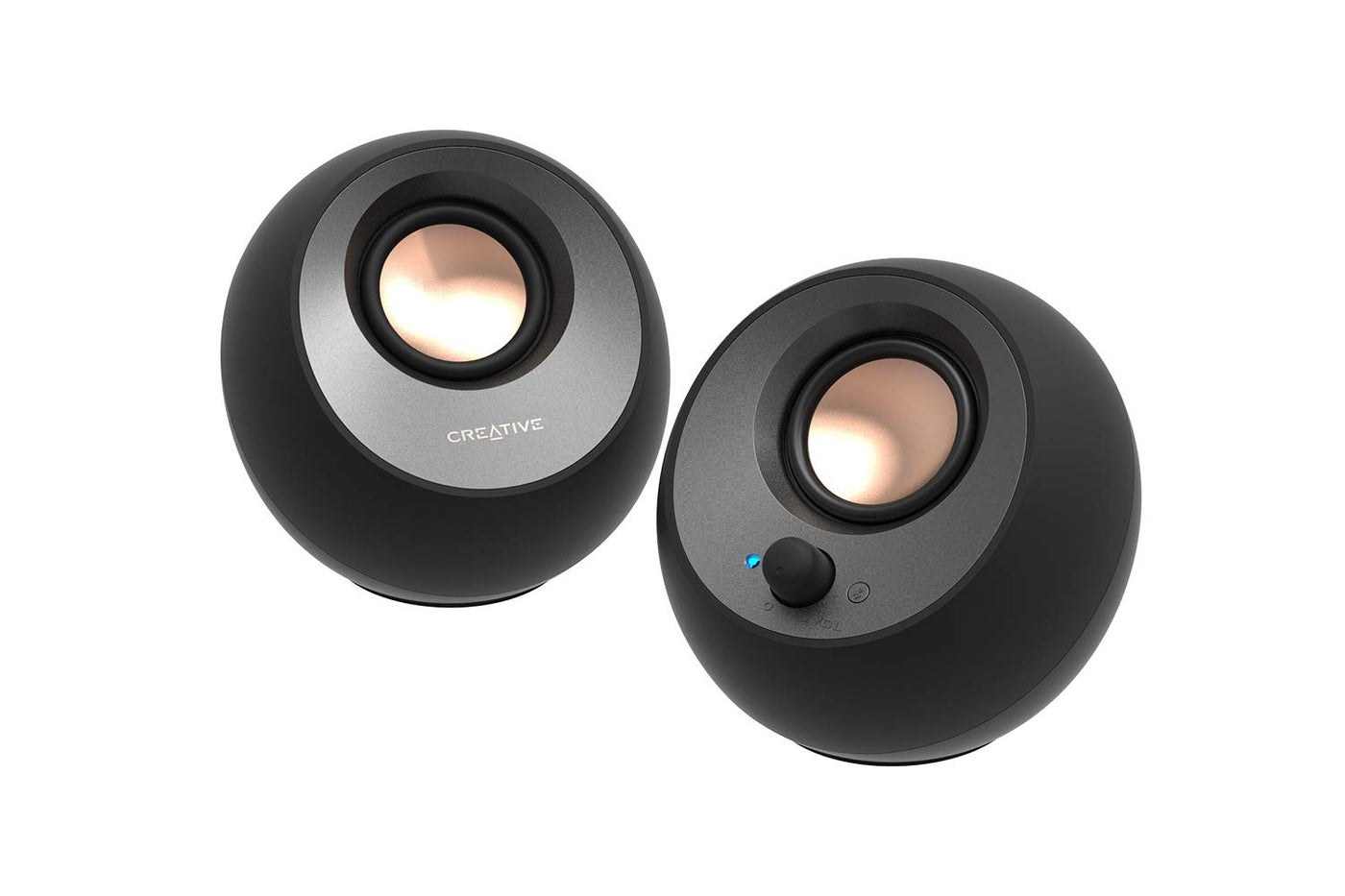 Compare Creative Pebble V3 Minimalistic 2.0 USBC Desktop Speakers with USB Audio, Clear Dialog Enhancement, Bluetooth 5.0, 8W RMS with 16W Peak Power Black at KSA Price