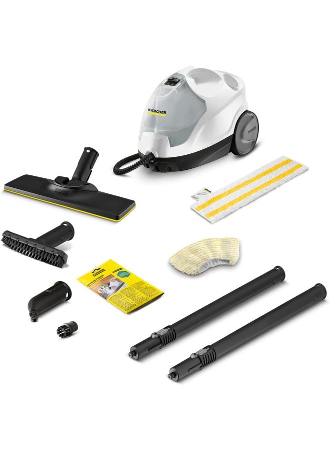 Compare SC 4 EasyFix Steam Cleaner – 2000W Steam Cleaning Machine with Continuous Refill Tank for Deep Home and Floor Cleaning  2 Years Warranty 2000 W 1.512633.0  SC4 EF  1.512630.0 White at KSA Price