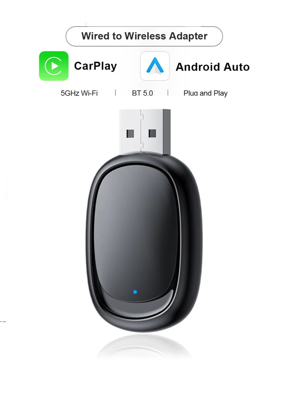 Mini Wireless Carplay Adapter, Convert Wired to…