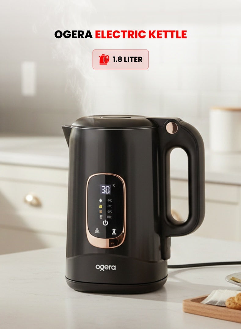 1.8L Electric Kettle with Digital Temperature Display…