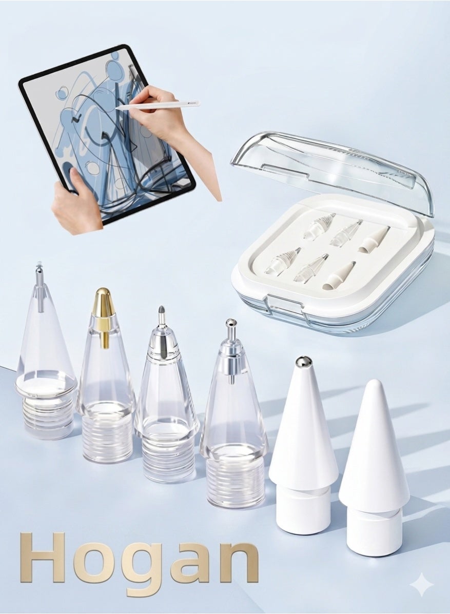 Compare 6 Pcs Replacement Pencil Tips for Apple Pencil Pro1st2nd GenUSBC, High Precision Nibs with Portable Storage Case, Compatible with iPad ProAirMini, Smooth & Silent Writing Drawing Accessories at KSA Price